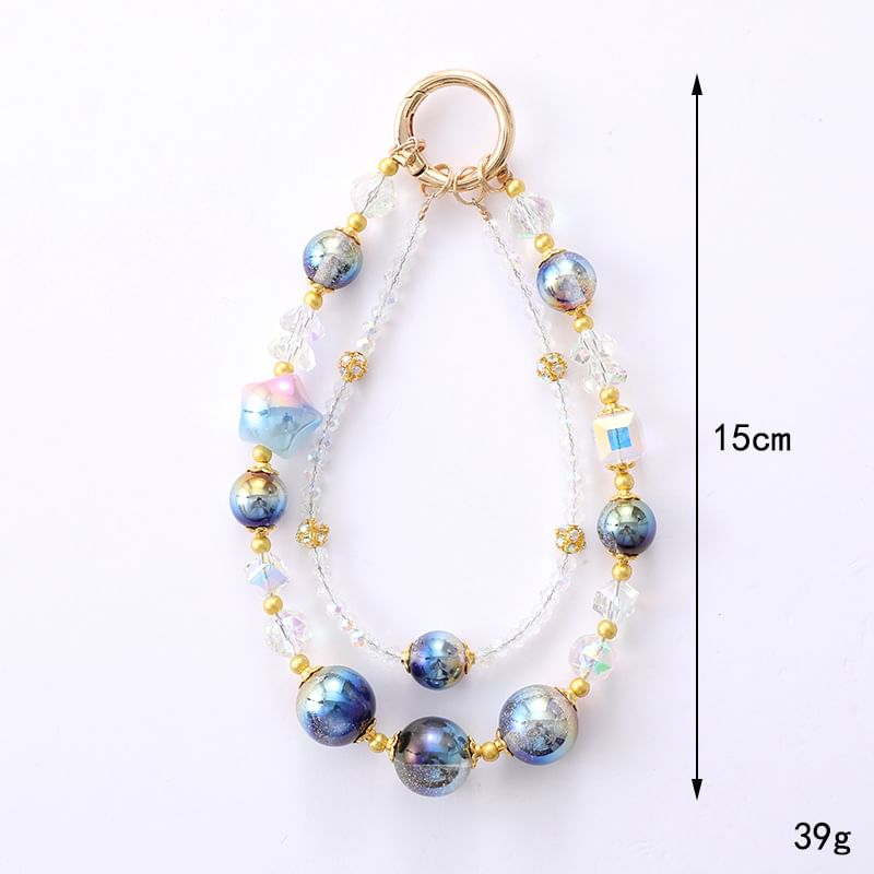 Bead (Various Star Strap Crystal Designs) Phone Layered Faux FashionChic