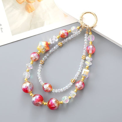 Bead (Various Star Strap Crystal Designs) Phone Layered Faux FashionChic