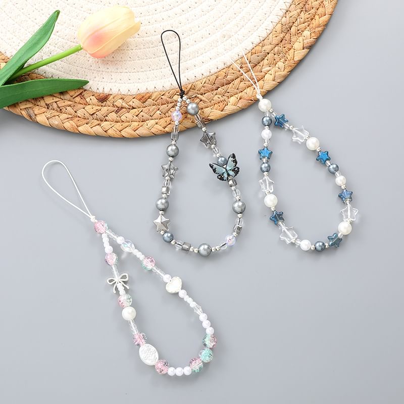 Bow Strap Butterfly Phone / Star Bead FashionChic