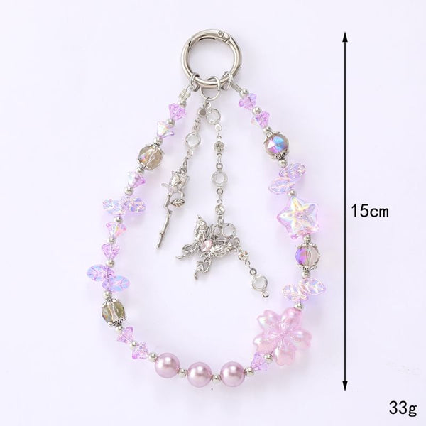 (Various Crystal Strap Designs) Star Faux Butterfly Phone FashionChic