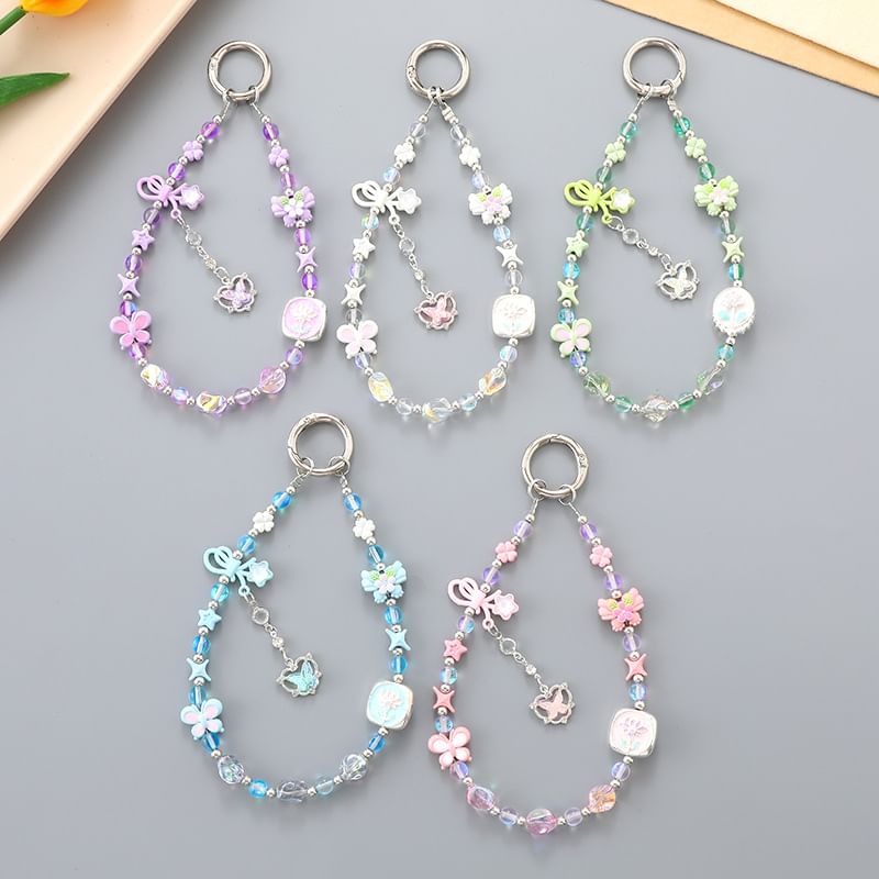 Strap Clover Faux Phone Crystal Bow FashionChic