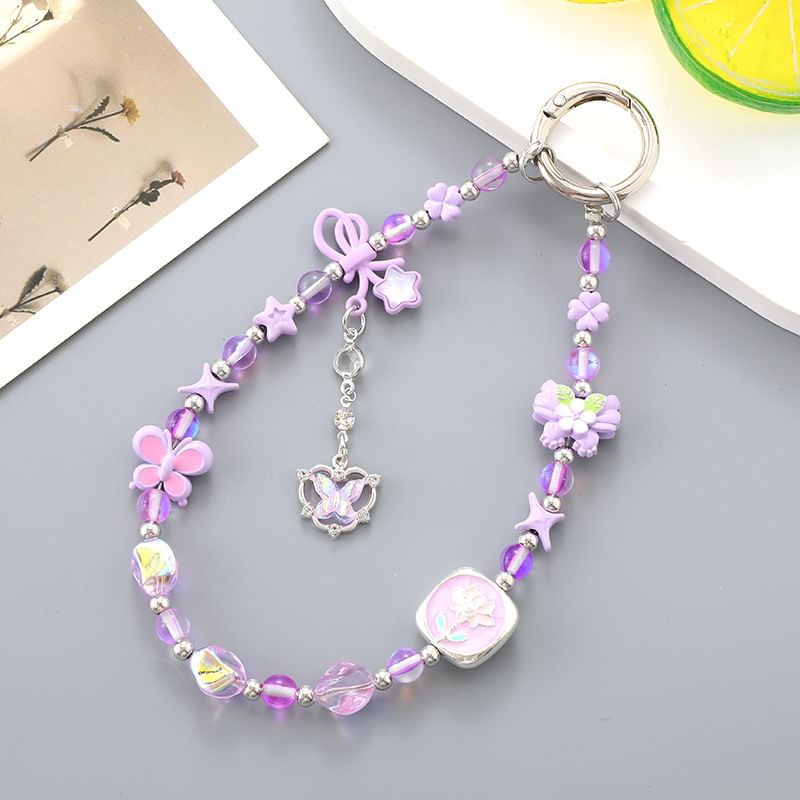 Strap Clover Faux Phone Crystal Bow FashionChic