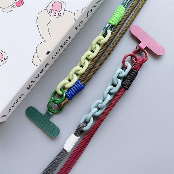 Phone Lanyard with Pad Two-Tone FashionChic