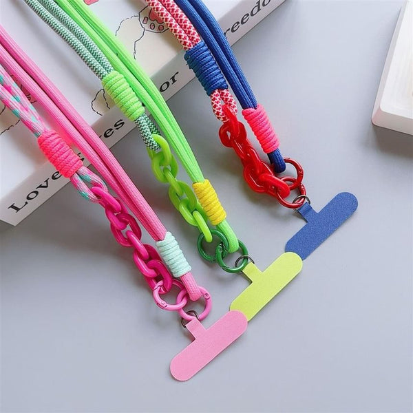 Phone Lanyard with Pad Two-Tone FashionChic