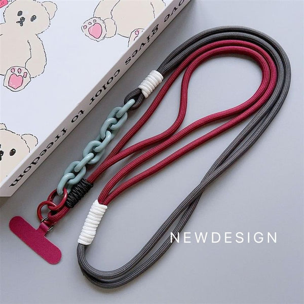 Phone Lanyard with Pad Two-Tone FashionChic
