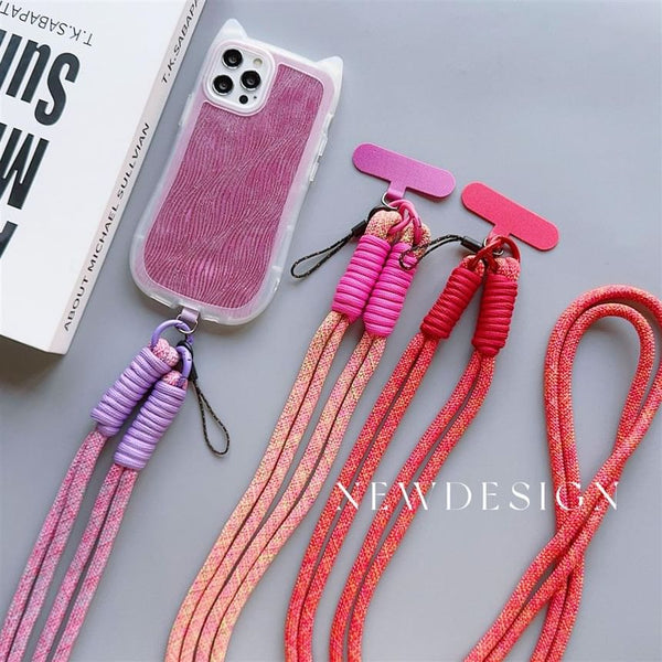 Lanyard Strap Plain Phone with Pad FashionChic