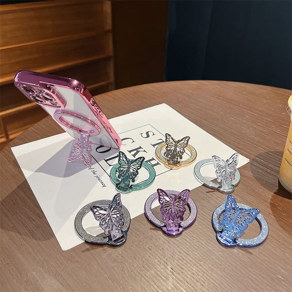 Glitter Magnetic Stand Butterfly Phone FashionChic