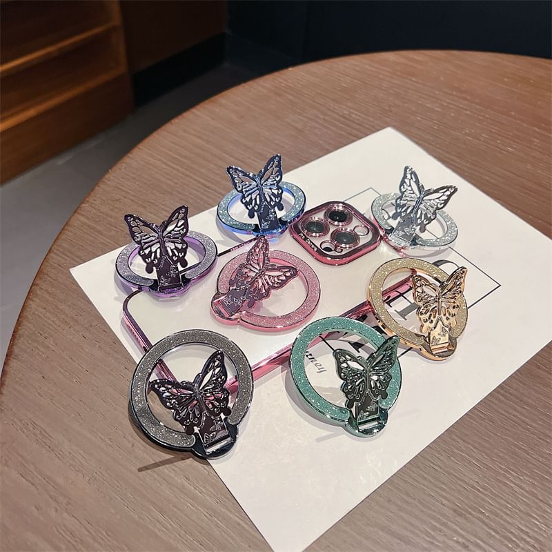Glitter Magnetic Stand Butterfly Phone FashionChic