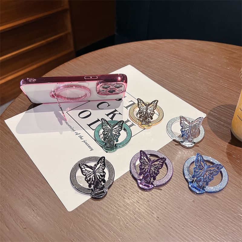 Glitter Magnetic Stand Butterfly Phone FashionChic