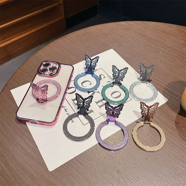 Glitter Magnetic Stand Butterfly Phone FashionChic