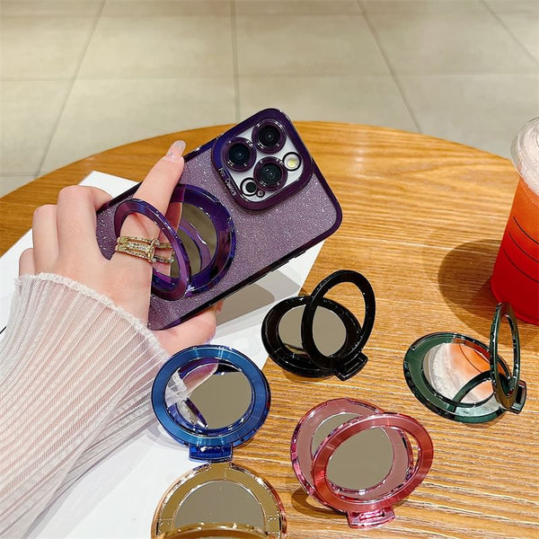 Alloy with Phone Stand Magnetic Mirror FashionChic