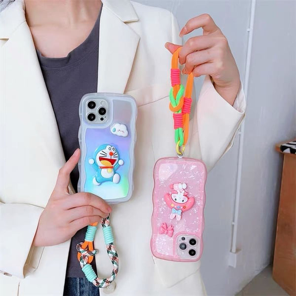 with and Phone Pad Strap Lanyard Two-Tone FashionChic