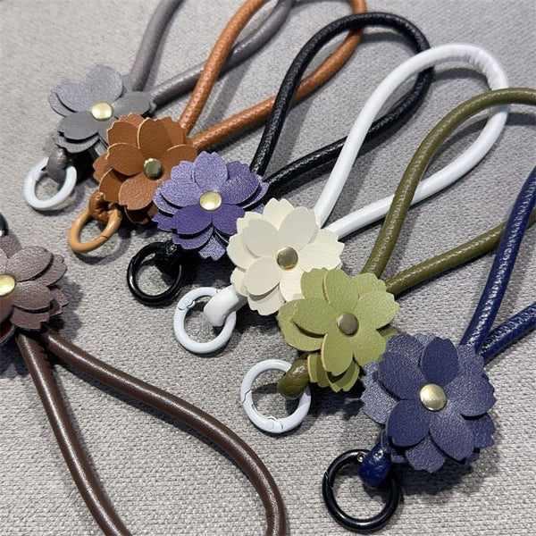 Phone with and Pad Lanyard Strap Floral Leather Faux FashionChic