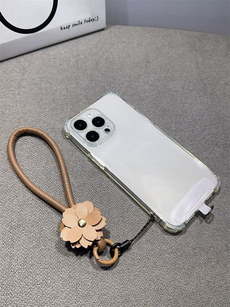 Phone with and Pad Lanyard Strap Floral Leather Faux FashionChic
