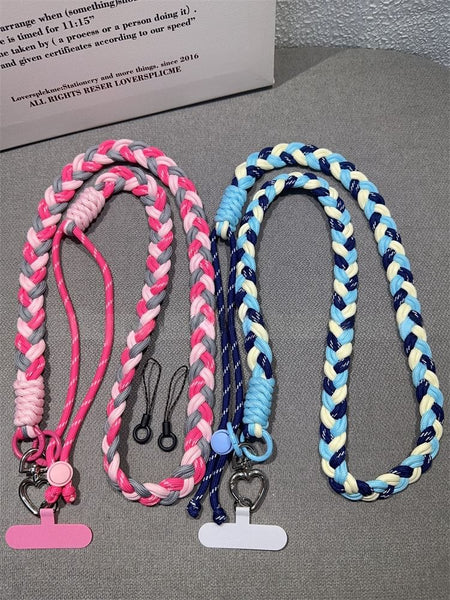 Lanyard with Phone Pad Braided FashionChic