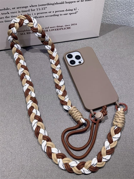 Lanyard with Phone Pad Braided FashionChic