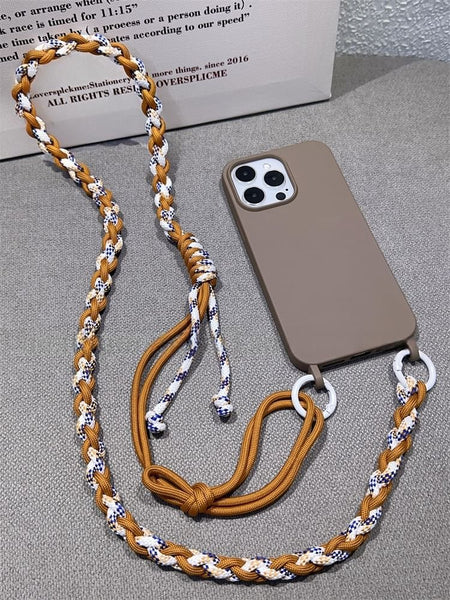 Phone Braided Lanyard with Strap Pad FashionChic