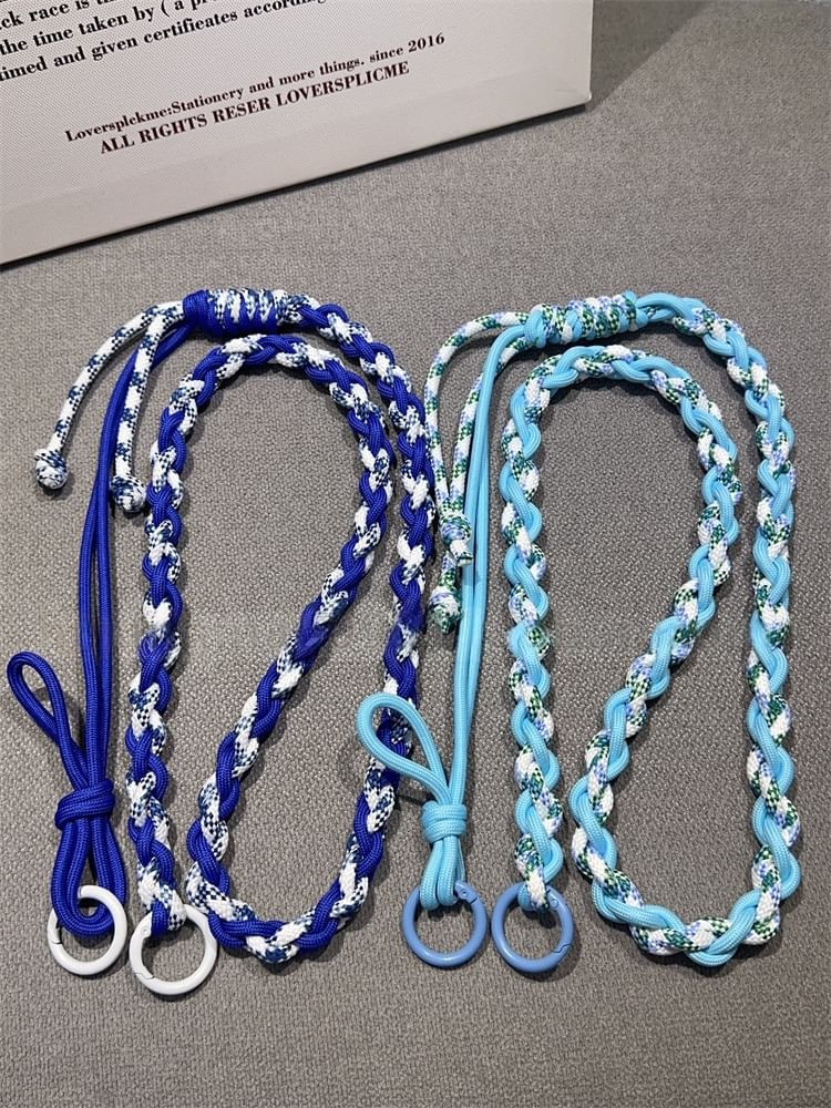 Phone Braided Lanyard with Strap Pad FashionChic