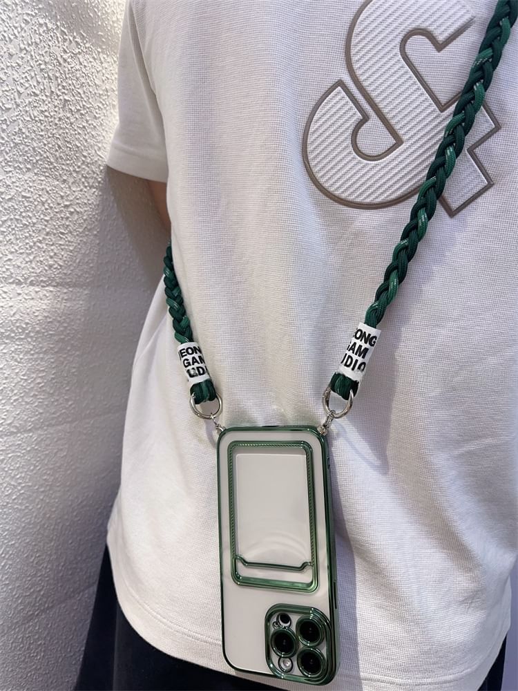 Braided with Phone and Pad Strap Lanyard FashionChic