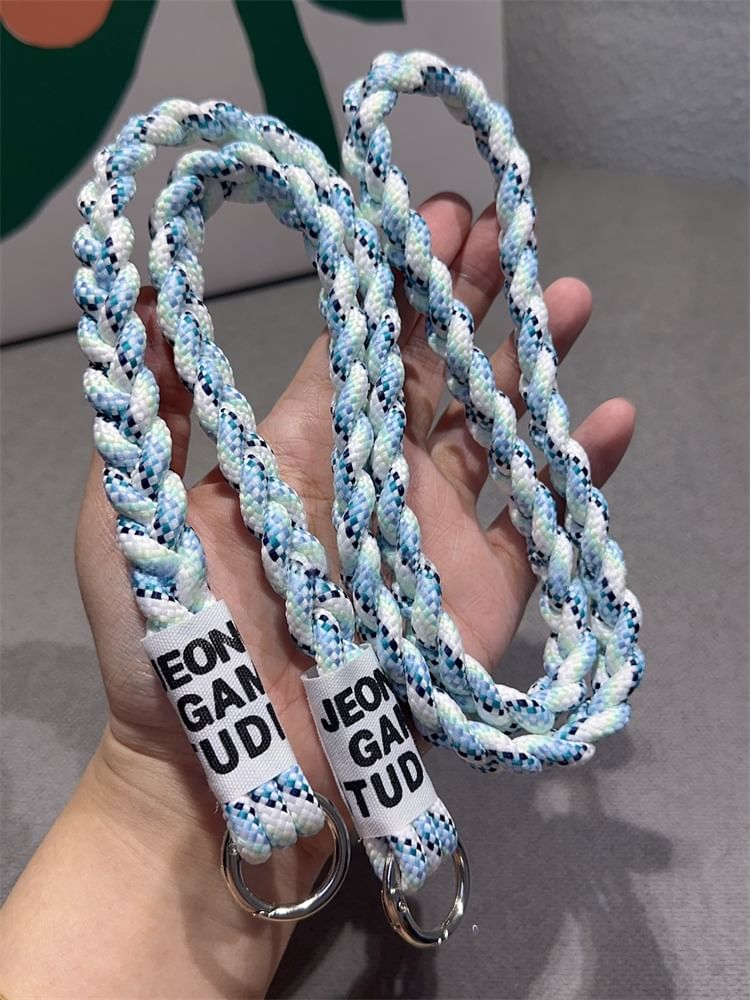Braided with Phone and Pad Strap Lanyard FashionChic
