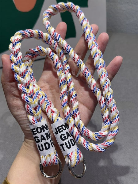 Braided with Phone and Pad Strap Lanyard FashionChic