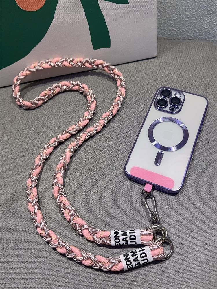 Braided with Phone and Pad Strap Lanyard FashionChic