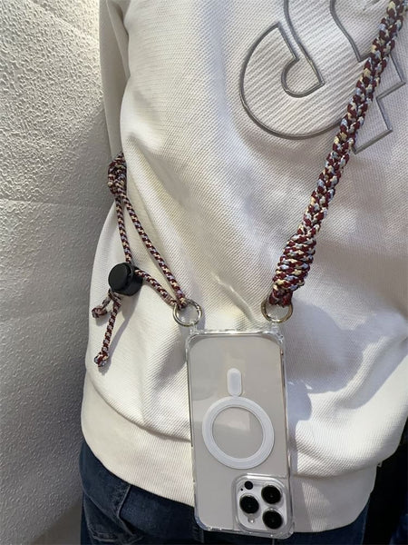 and with Strap Pad Braided Lanyard Phone FashionChic