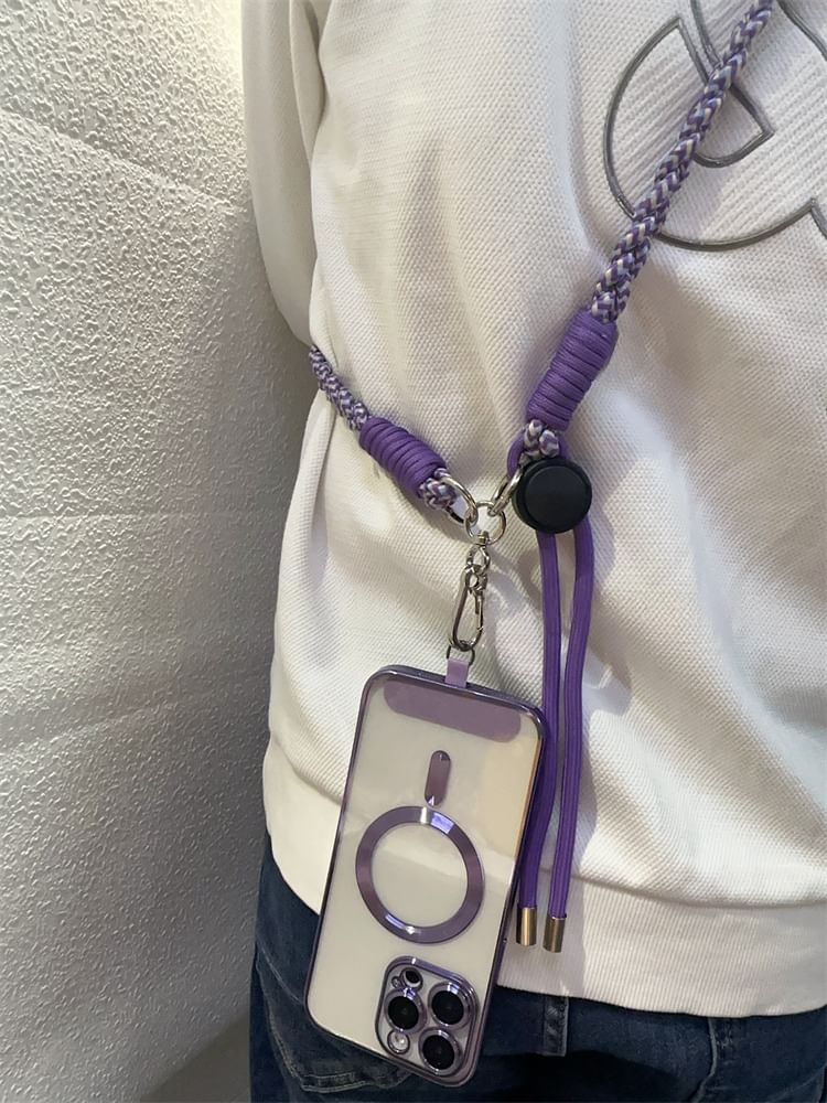 and with Strap Pad Braided Lanyard Phone FashionChic