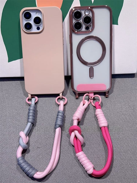 with and Phone Pad Strap Lanyard Two-Tone FashionChic