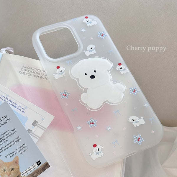 Dog Cartoon Print Phone Case FashionChic