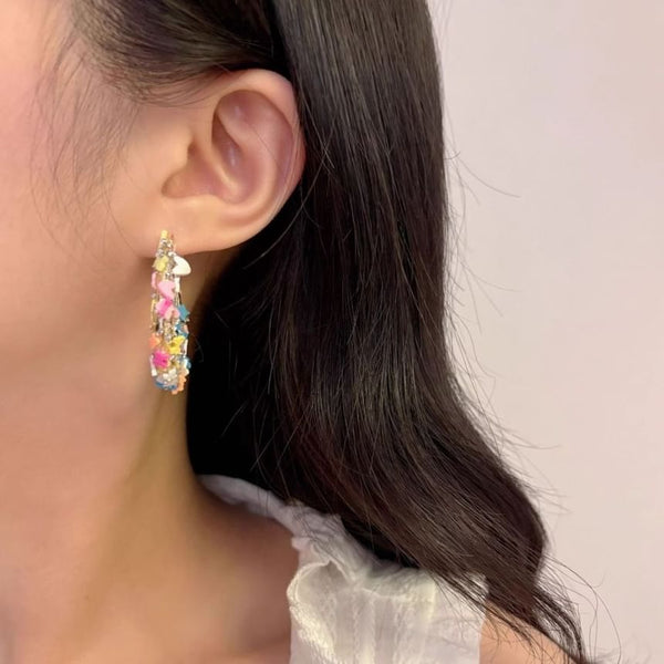 Butterfly Alloy Hoop Earring FashionChic