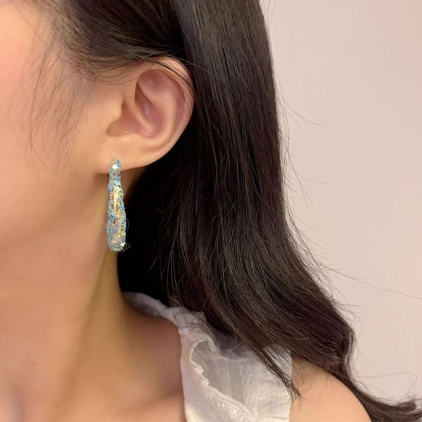 Butterfly Alloy Hoop Earring FashionChic