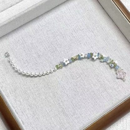 Bracelet Floral Star Faux Pearl FashionChic