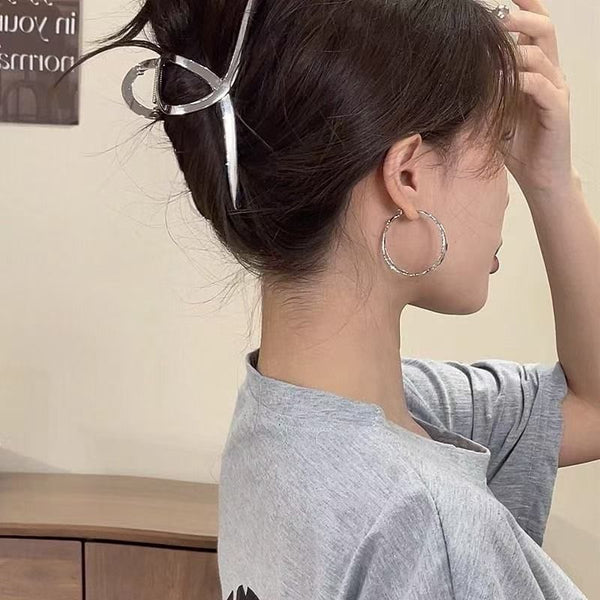 Hoop Layered Alloy Earring FashionChic