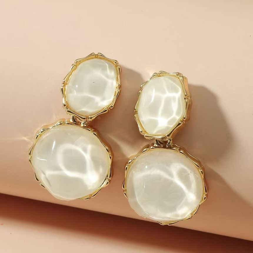 Ripple Asymmetrical Drop Alloy Earring FashionChic