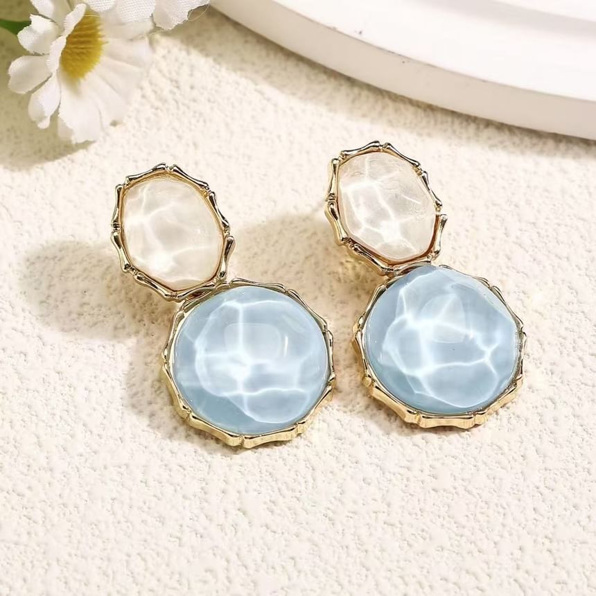 Ripple Asymmetrical Drop Alloy Earring FashionChic