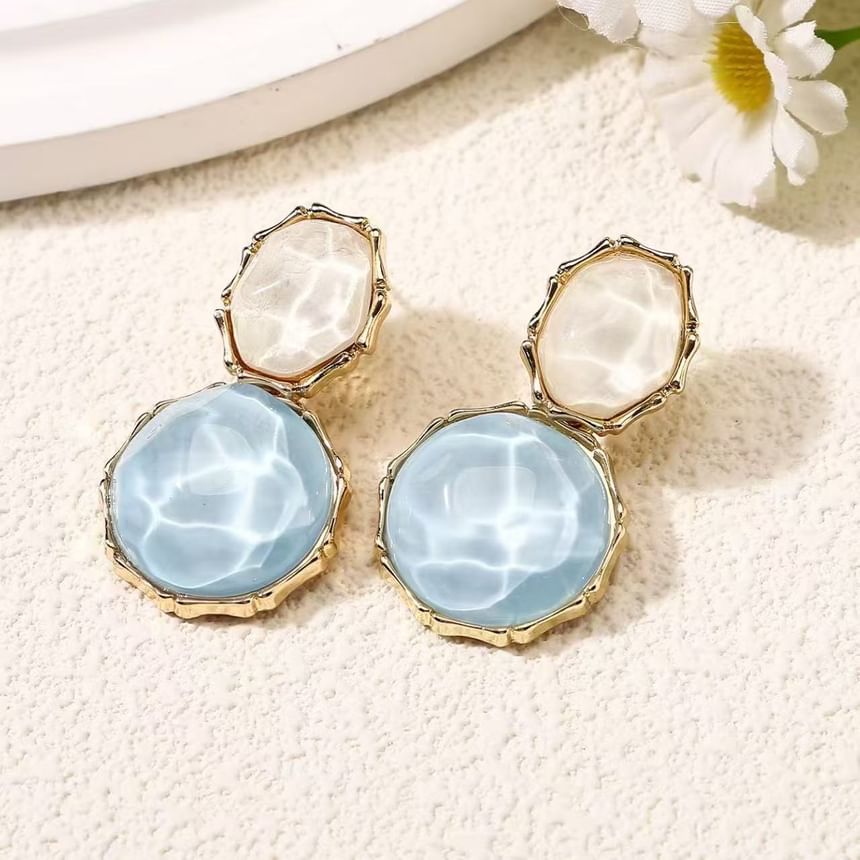 Ripple Asymmetrical Drop Alloy Earring FashionChic