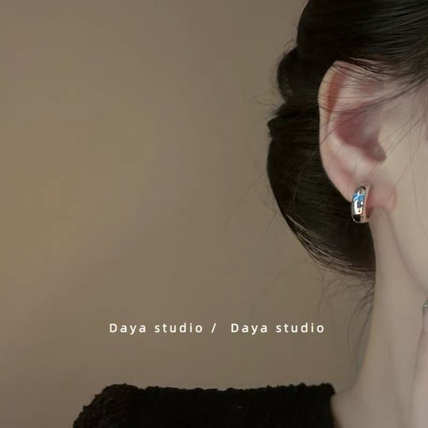 Butterfly Alloy Earring Glaze Huggie FashionChic