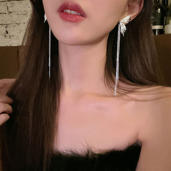 Alloy Threader Earring Butterfly FashionChic