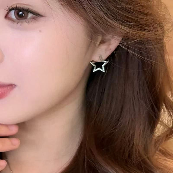 Alloy Earring Huggie Star FashionChic