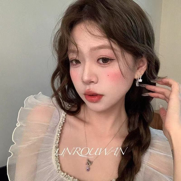 Drop Rhinestone Alloy Earring FashionChic