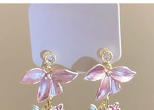 Dangle Alloy Earring Floral FashionChic