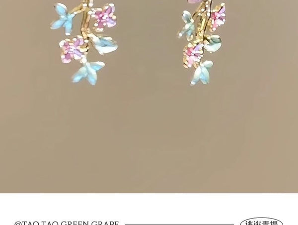 Dangle Alloy Earring Floral FashionChic