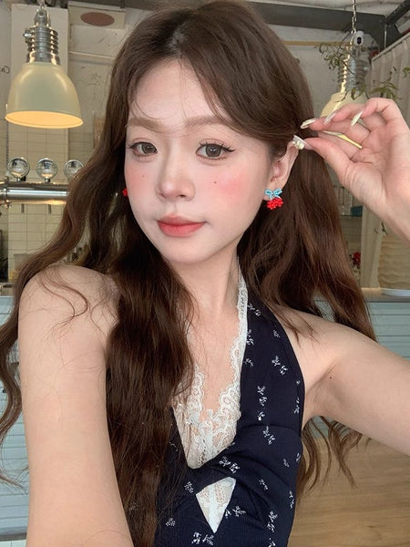 Cherry Stud Earring Bead FashionChic