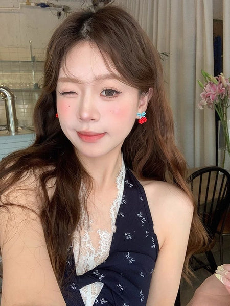 Cherry Stud Earring Bead FashionChic