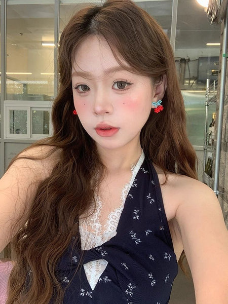 Cherry Stud Earring Bead FashionChic