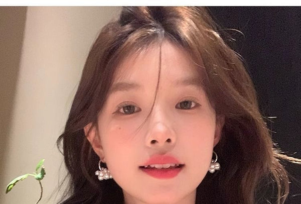 Earring Alloy Pearl Faux Drop FashionChic