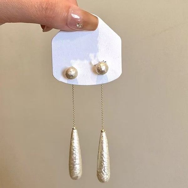Pearl Droplet Earring Dangle Alloy Faux FashionChic