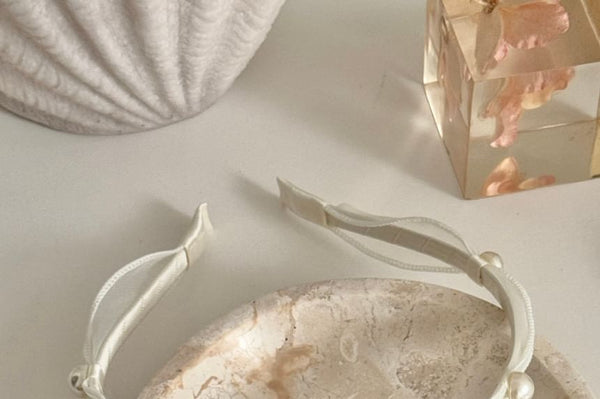 Headband Mesh Faux Pearl FashionChic