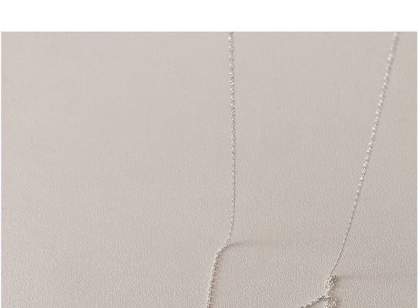 Sterling Silver Beaded Pearl Faux Necklace FashionChic